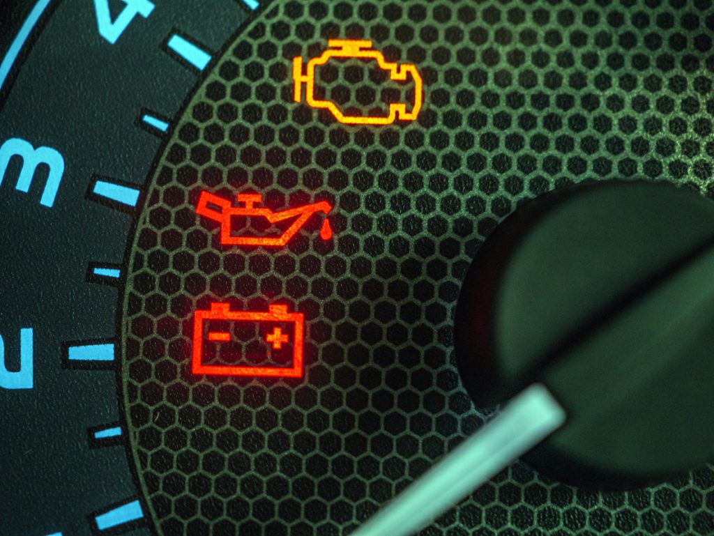 oil pressure warning light